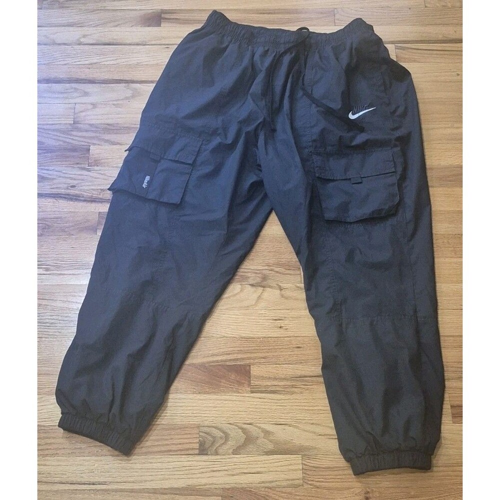 Nike Air Woven Cuffed Sweatpants Joggers Black CU4143-010 Men's 2XL